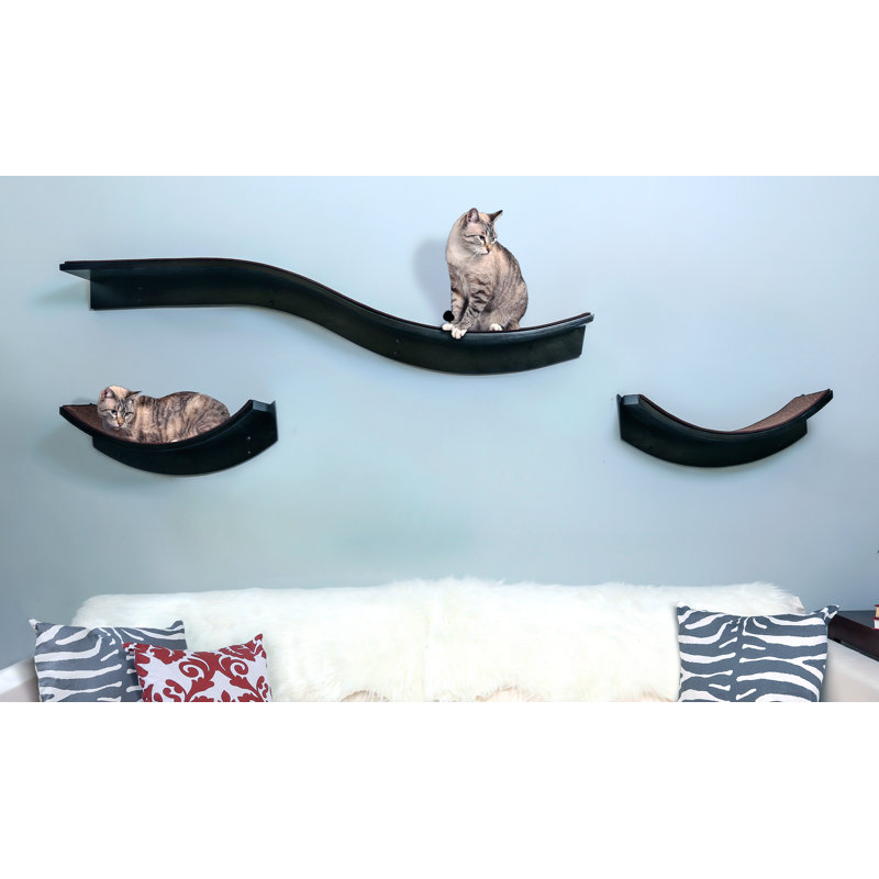 Lotus Branch Cat Perch, Espresso, Left Facing