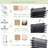 5 Pockets Mesh Wall File Holder Organizer with Bottom Flat Tray