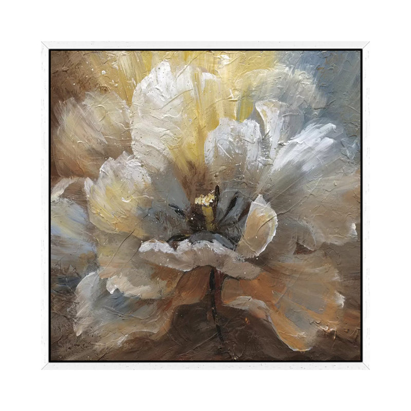 Blooming II by Nan - Painting on Canvas, White Framed, 66.04 cm H x 66.04 cm W