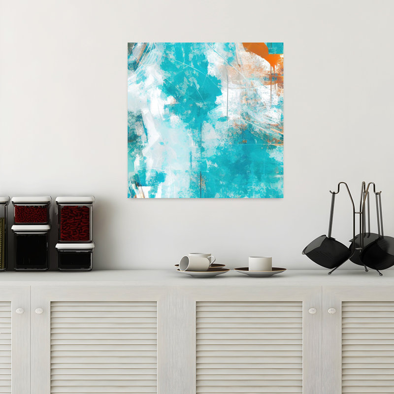 Art contemporain, art contemporain abstrait, H 18 po x l 18 po
