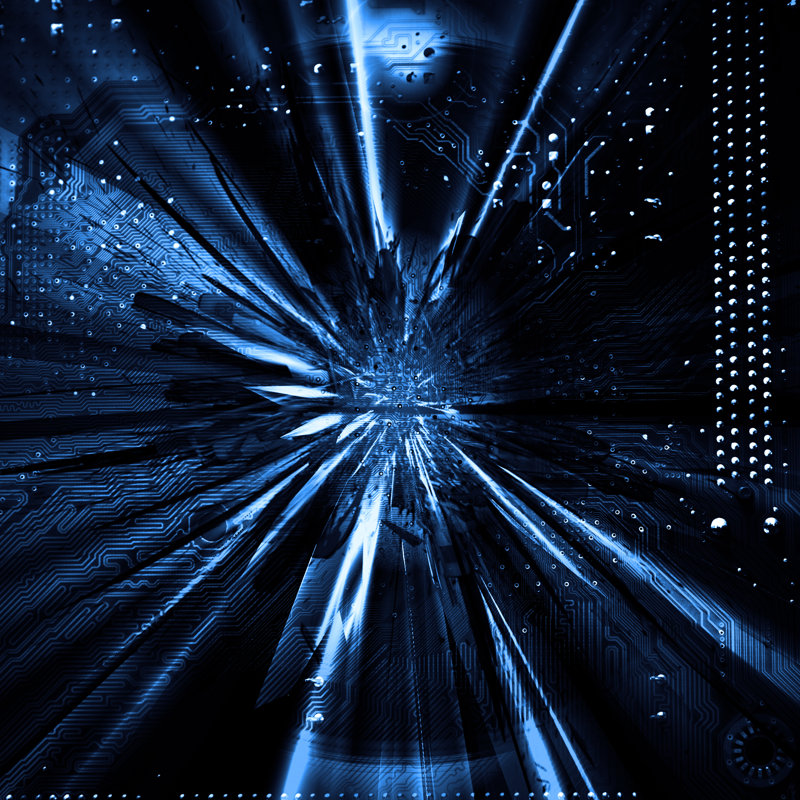 Futuristic by Tee_Photolive - Wrapped Canvas Print, 30cm H x 30cm W