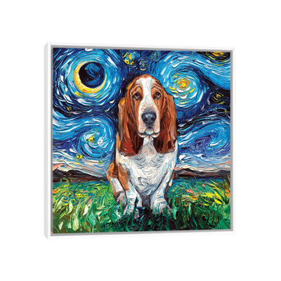 " Basset Hound Night " by Aja Trier