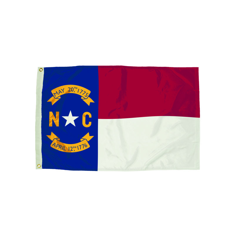 Drapeau de maison 3 x 5 pi North Carolina Nylon