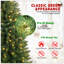 Arbre de Noël avec lumières DEL - Arbre en PVC avec 469 pointes, conception compacte, support en métal stable, facile à assembler