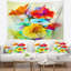 Tapisserie florale colorée à motif de gerberas-28490937