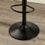 Tabouret réglable contemporain avec sièges pivotants en similicuir, ensemble de 2-510937463