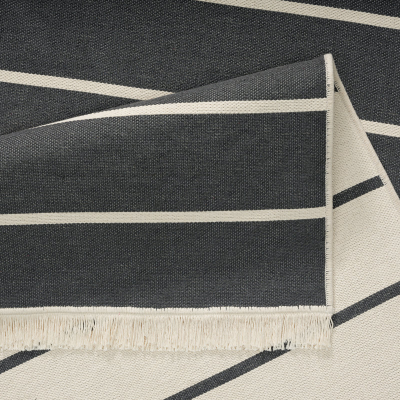 Lydian Striped Area Rug, Rectangle 80 x 150cm