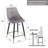 Wilhite 19" Wide Modern Velvet Upholstered Bar Stool with Gold-Tipped Legs-1406265329-1417305554