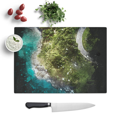 Road Through Thailand Paint Splash Chopping Board
