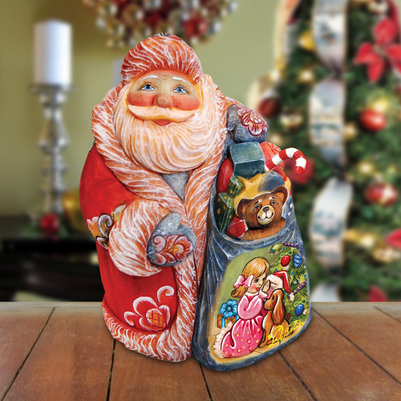 Derevo Secret Surprise Santa Figurine
