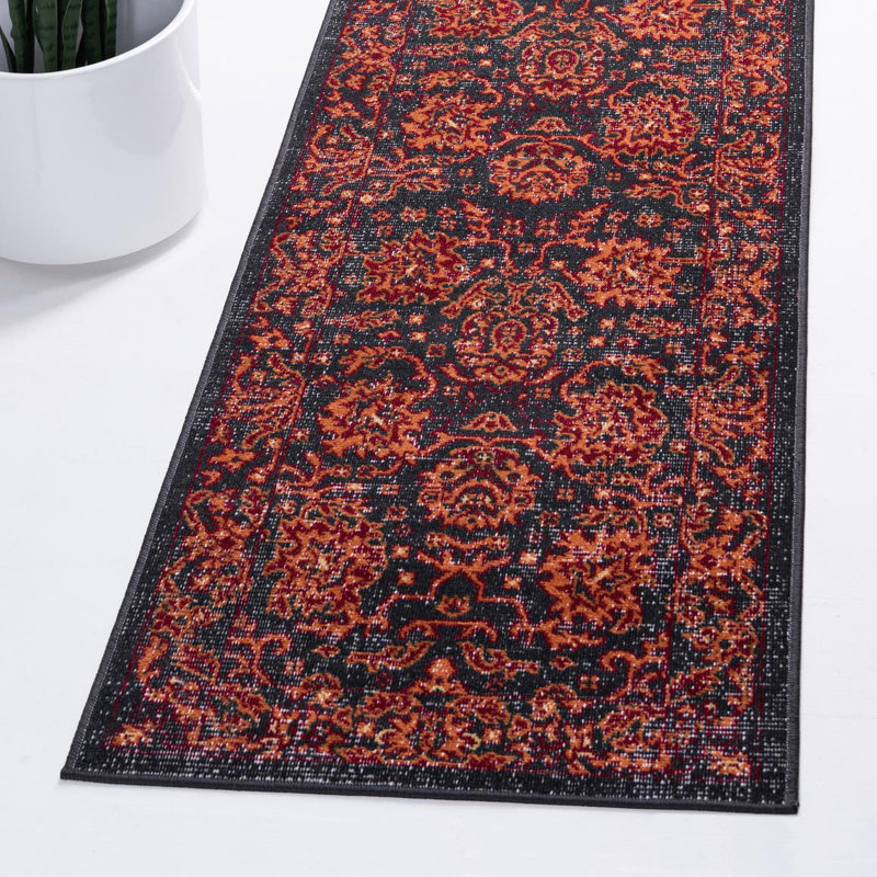 Floral Indoor Rug, Runner 2'7" x 10'
