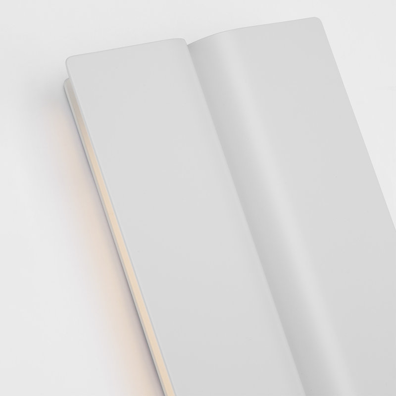Cloak 1 - Light LED Vanity Light, 24" H x 5" W x 1.3" D, Matte White, Aluminum