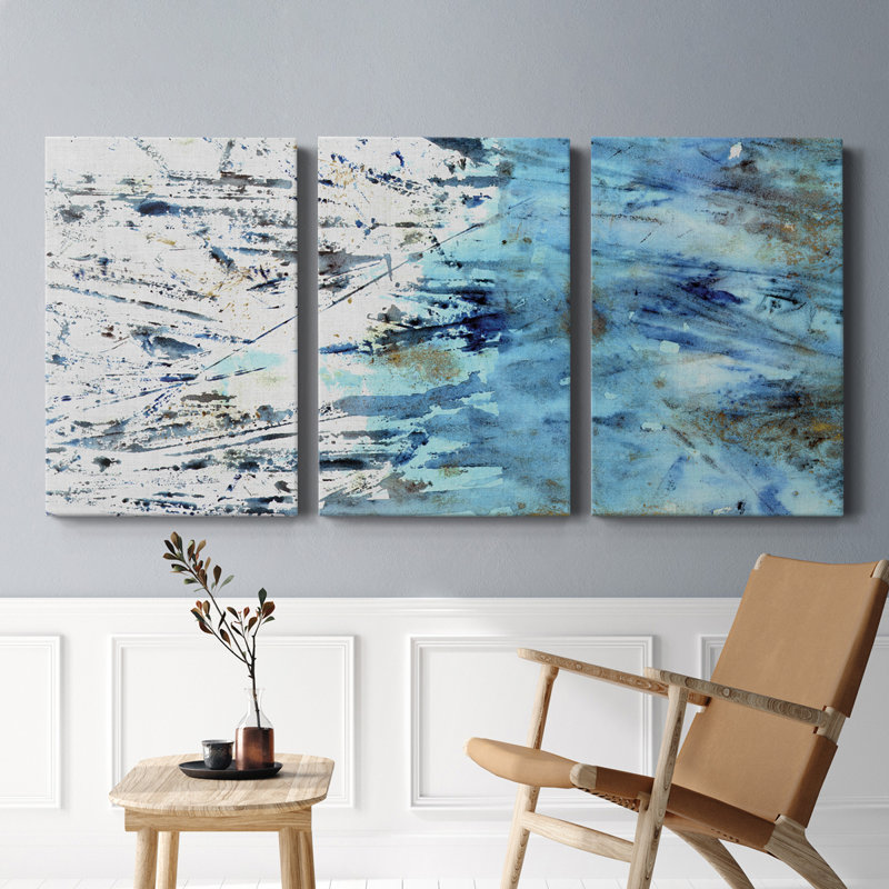 " Waters Edge I " 3 - Pieces, 60" H x 40" W x 1" D