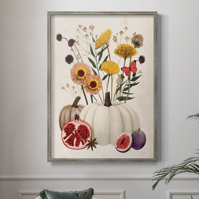 Fall Botanicals I Framed Print - Solid Wood