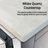 Dark Grey Bath Vanity 48 in. W x 22 in. D, White Quartz Top and 34 in. Mirror-1862693254