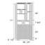 Bibliothèque cubes H 71 "x l 29,5" avec tablettes, tiroirs et portes-1527742801