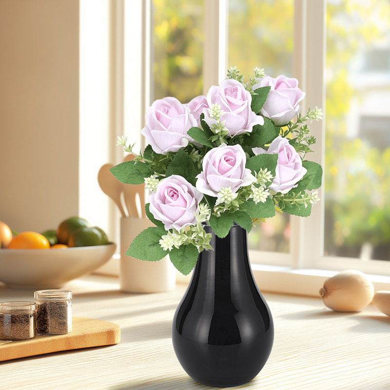  Faux fleurs artificielles pour la décoration de la maison Bouquet de fleurs de la maison, Mauve