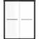Maynor 56'' - 60'' W x 73'' H Bypass Framed Shower Door with Clear Glass