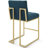 Privy Gold Stainless Steel Upholstered Fabric Bar Stool Set of 2-1784568895-1785707394
