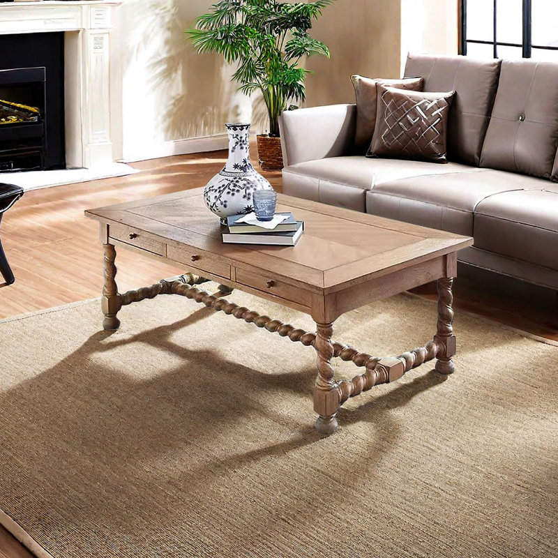 Single Coffee Table, 17.7" H x 47.2" L x 27.5" W