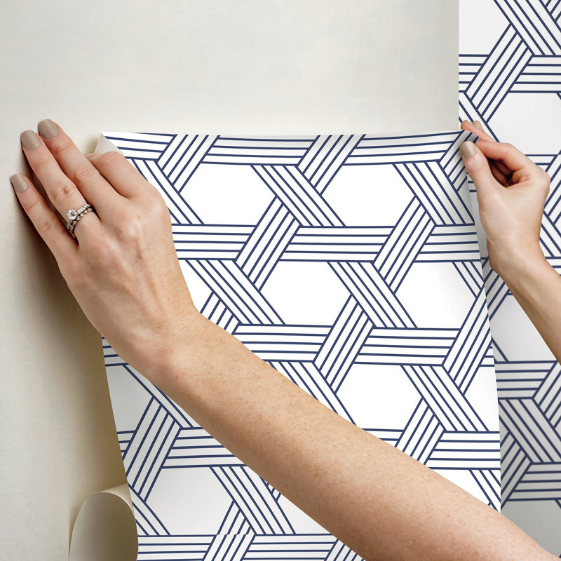Indigo Illusion Self Adhesive Wallpaper
