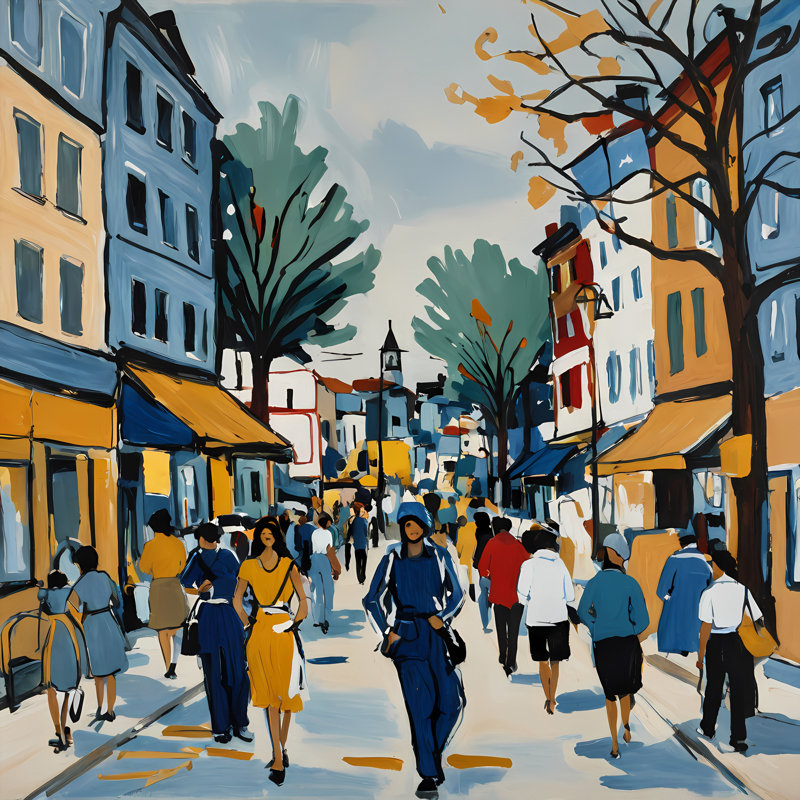 Urban Rhythm II, 24" H x 24" W