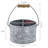 4-Slot Galvanized Metal Flatware Caddy