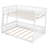 Full XL Over Queen Bunk Bed With Ladder And Guardrails