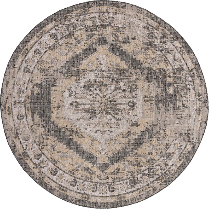 Susan Oriental Indoor / Outdoor Rug, Round 7'10"