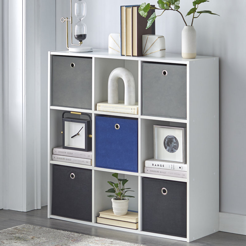 Cliffside Bookcase, Blue / Black / Gray