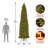 Tacoma Pine Pencil Slim Tree with Clear Lights-461502416