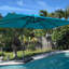 Parasol incurvé rectangulaire ajustable avec base Bennit-841176630