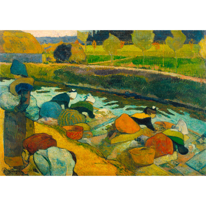 Washerwomen by Paul Gauguin - Wrapped Canvas Art Prints, 50cm H x 70cm W x 4cm D