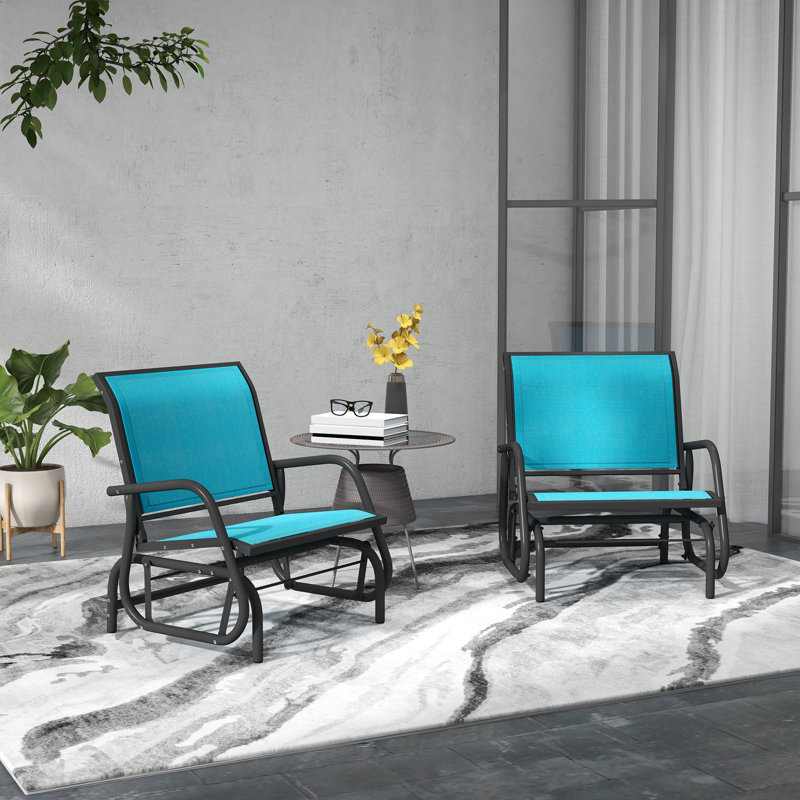 Chaise berçante confortable en maille
