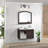  CHERYL 23" W Contemporary Bath Vanity Fixture 3 Light Rubbed Bronze Bathroom Light