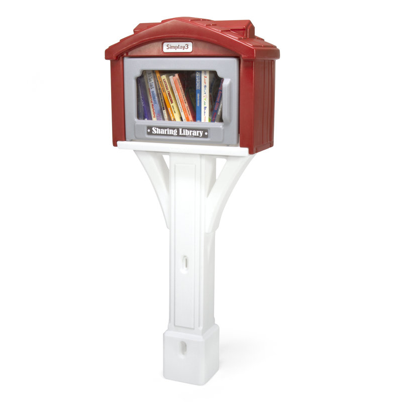Plastic Post Mounted Mailbox with Magnetic Closure