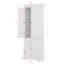 Tall Storage Cabinet With Three Drawers, Adjustable Shelves-113855022