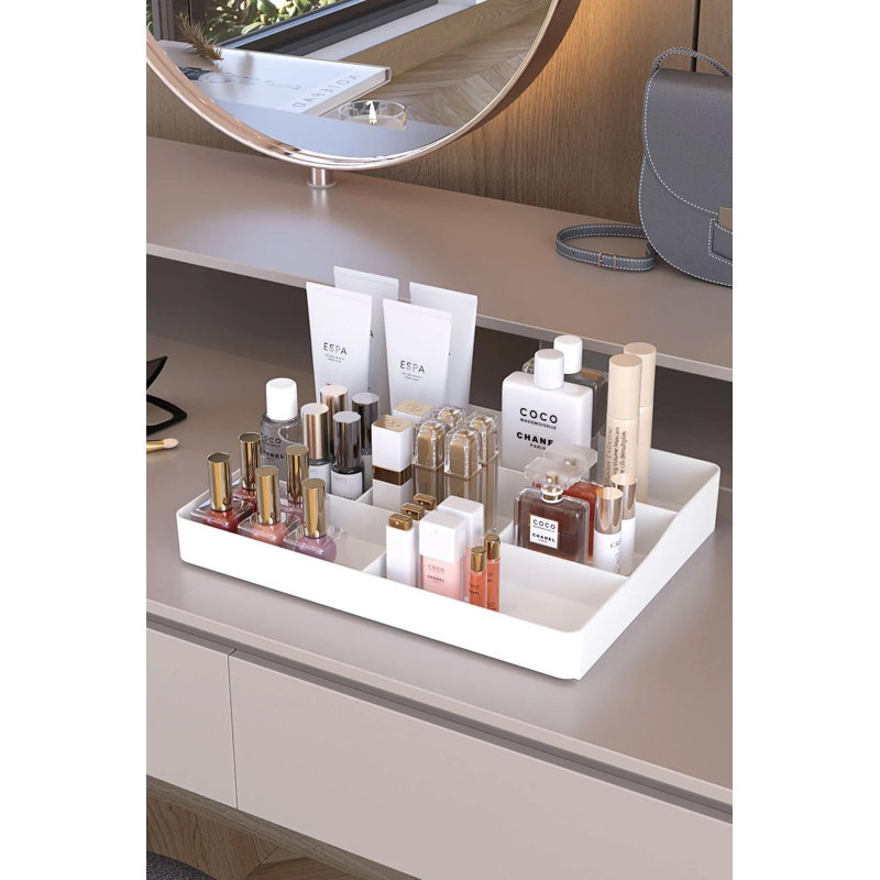 Organisateur de maquillage, Blanc
