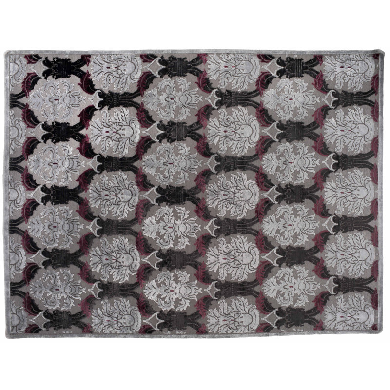 Tapis de zone 9 pi x 12 po noué la à la main one-of-kind