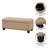 Carmya Sema 42" Wide Tufted Upholstered Bench Storage Ottoman-92499282