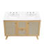Meuble-lavabo double autoportant 48 po avec plateau en bois manufacturé Modway Soma-93249787-93249788