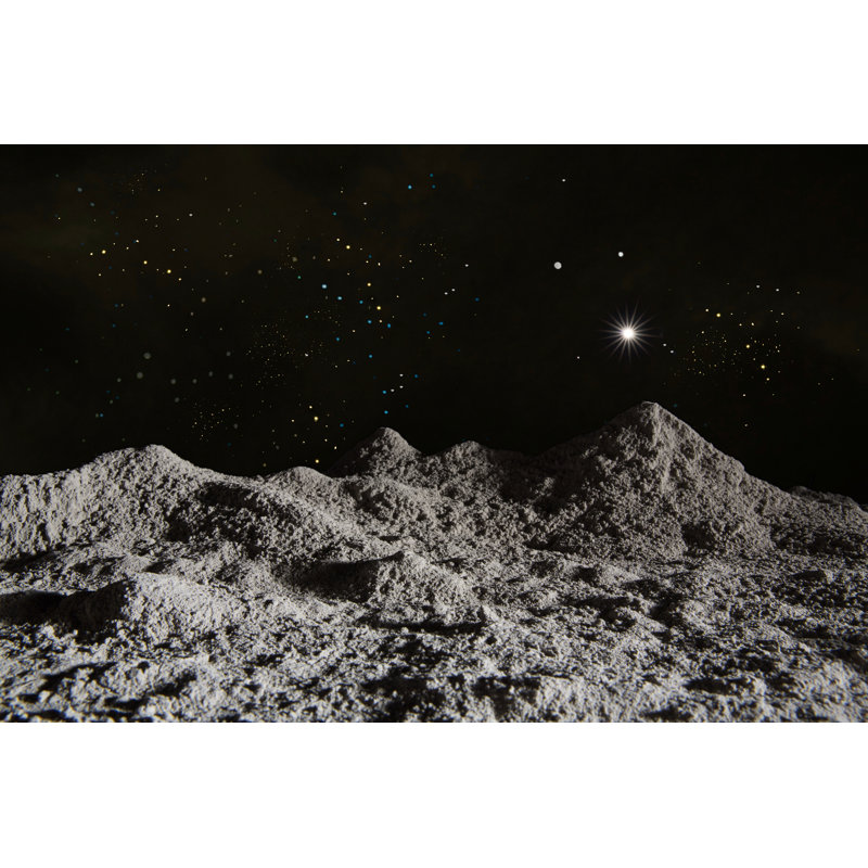 Simulation de la surface de la lune, H 32 po x l 48 po
