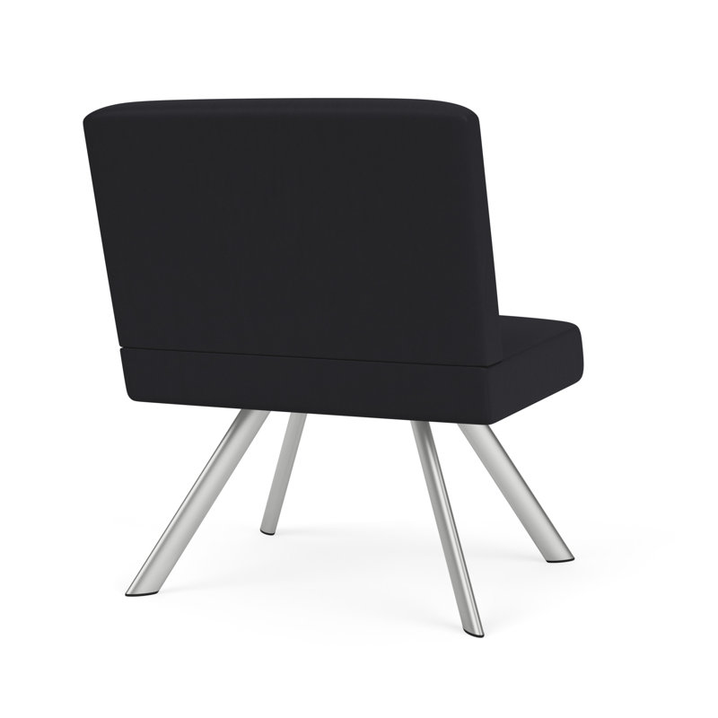 Fauteuil bistro avec accoudoirs Willow, Argent argent, Noir Patriot Plus - nettoyez le vinyle avec un lin