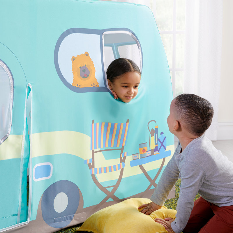 Martha Stewart Kids' Blue Camper Play Tent with Awning
