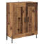  Highboard Black Oak 69.5 X 34 X 180 Cm Engineered Wood-1153200315