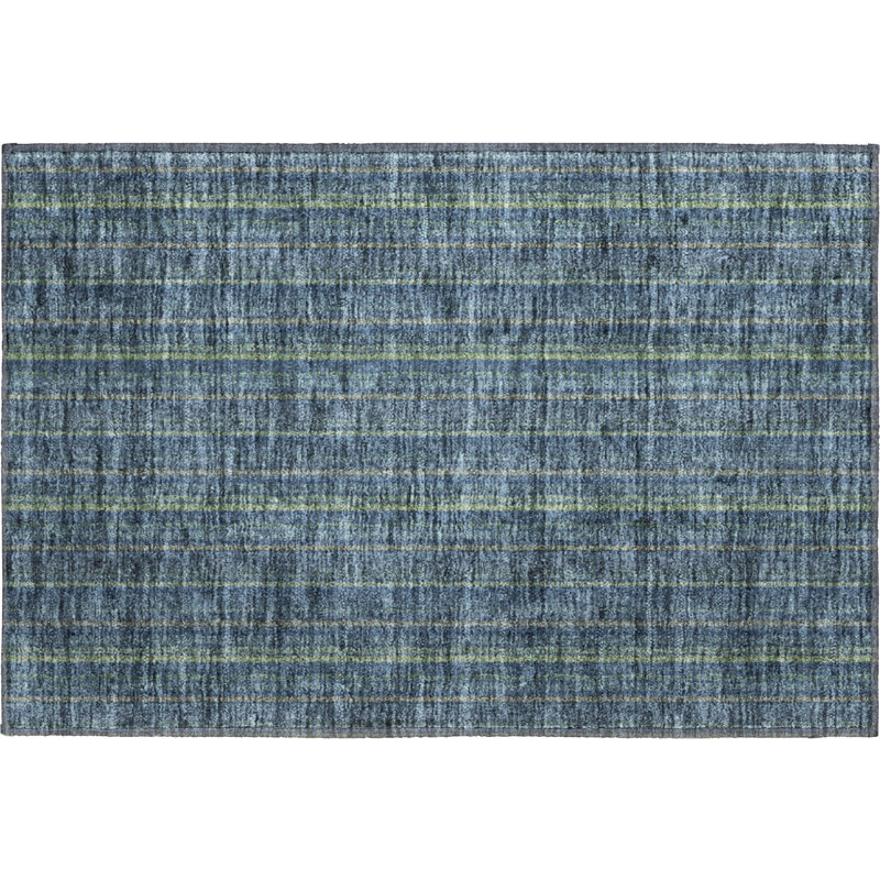 Premium Machine Washable Prisco Blue Rug, Rectangle 1'8" x 2'6"
