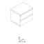 Privilegio 55cm W Manufactured Wood Bedside Table