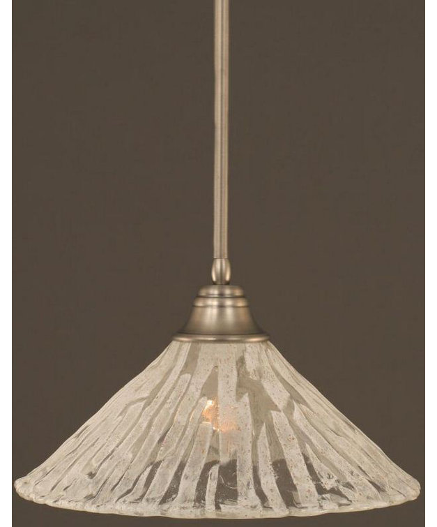 Stem Hung Pendant With Glass