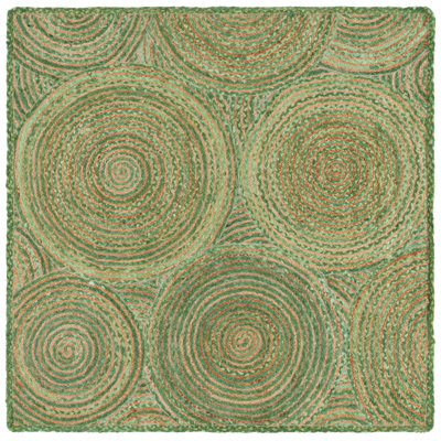 Cape Cod Hand Woven Jute, Cotton Rug
