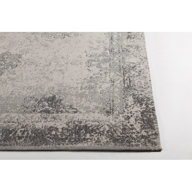 Tapis gris/beige handwoven à tissage plat Sheehan, Rectangle 7 pi 9 po x 10 pi 6 po